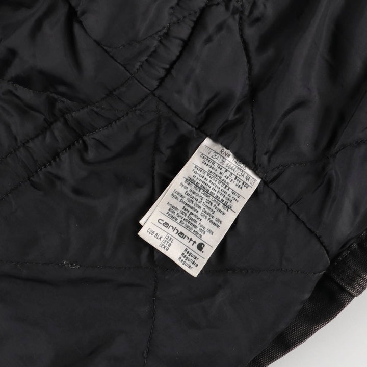 Carhartt Traditional Padded Duck Work Jacket, Men's XXL cotton black type Vintage Second Hand