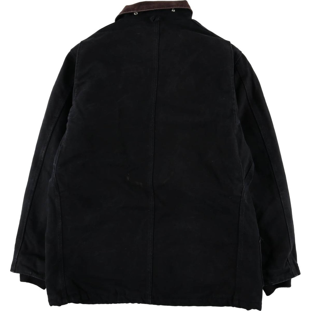 Carhartt Duck Work Jacket, Made in USA, Men's Size L cotton black type Vintage Second Hand