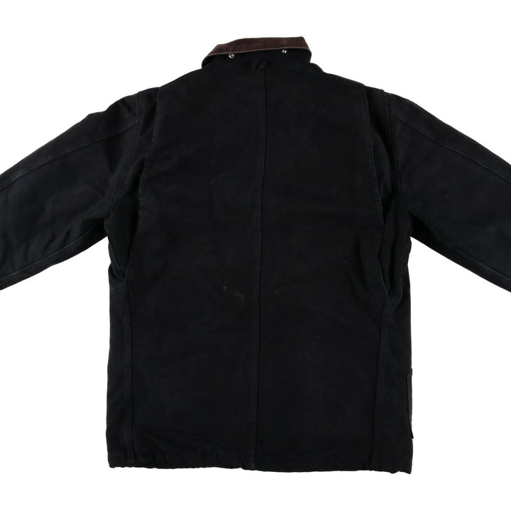 Carhartt Duck Work Jacket, Made in USA, Men's Size L cotton black type Vintage Second Hand