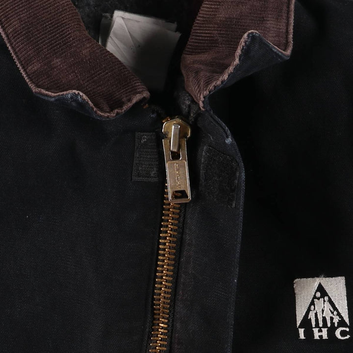 Carhartt Duck Work Jacket, Made in USA, Men's Size L cotton black type Vintage Second Hand