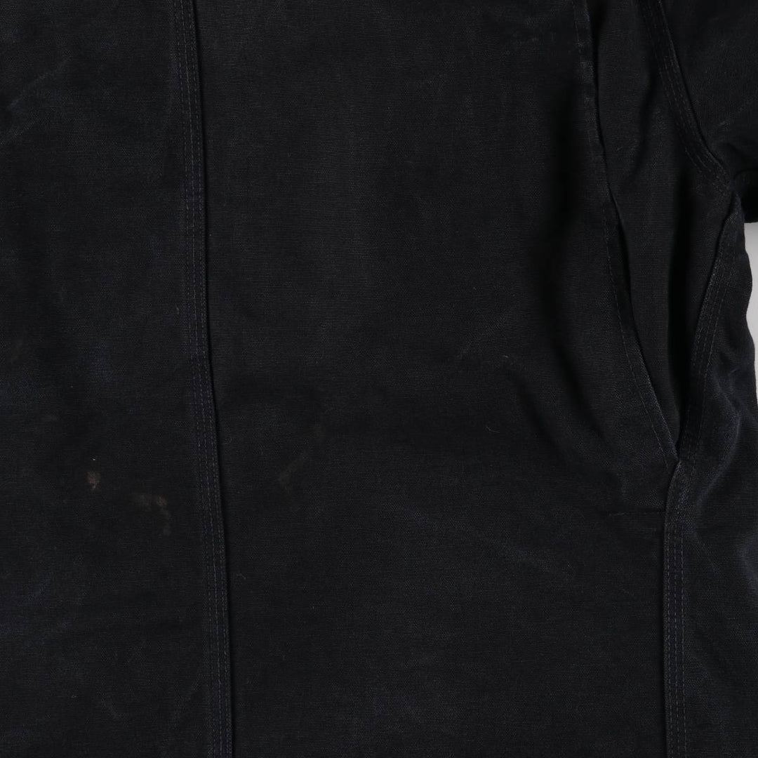 Carhartt Duck Work Jacket, Made in USA, Men's Size L cotton black type Vintage Second Hand