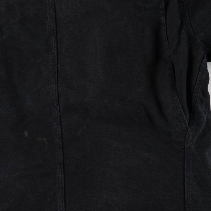 Carhartt Duck Work Jacket, Made in USA, Men's Size L cotton black type Vintage Second Hand