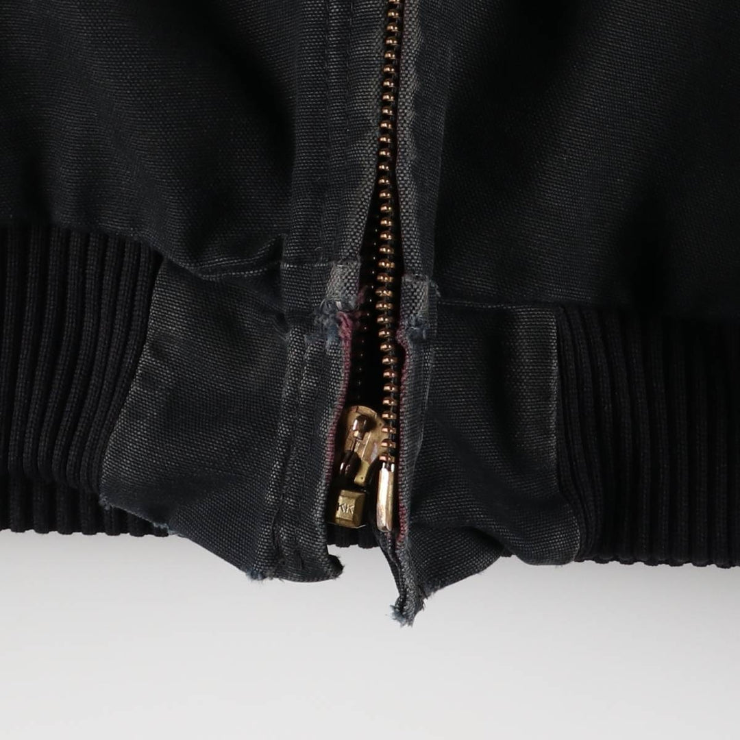 Carhartt Active Jacket, Padded Duck Full-Zip Hoodie, Made in USA, Men's XXL cotton black type Vintage Second Hand