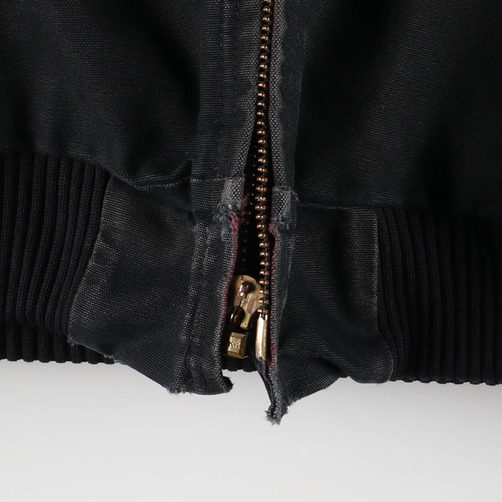 Carhartt Active Jacket, Padded Duck Full-Zip Hoodie, Made in USA, Men's XXL cotton black type Vintage Second Hand
