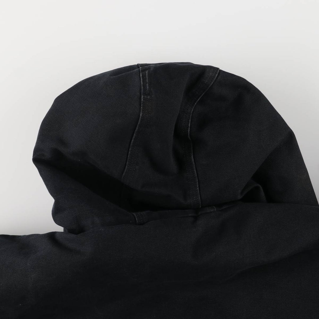 Carhartt Active Jacket, Padded Duck Full-Zip Hoodie, Made in USA, Men's XXL cotton black type Vintage Second Hand