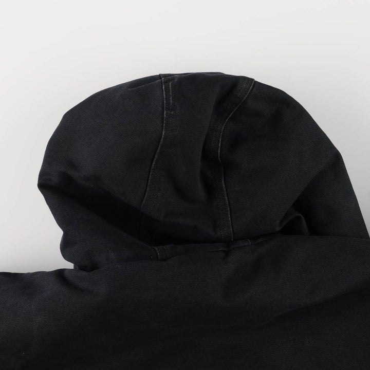 Carhartt Active Jacket, Padded Duck Full-Zip Hoodie, Made in USA, Men's XXL cotton black type Vintage Second Hand