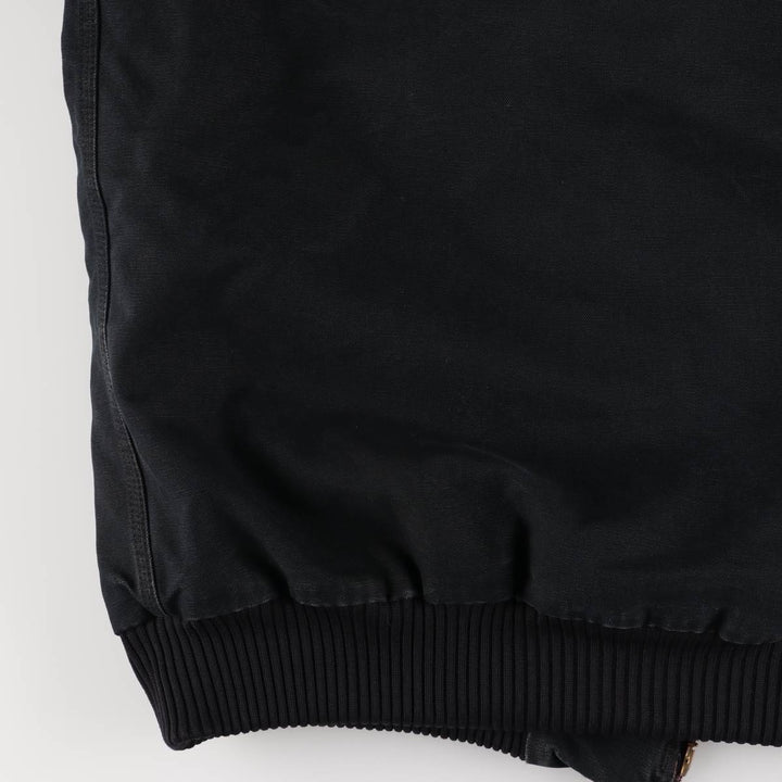 Carhartt Active Jacket, Padded Duck Full-Zip Hoodie, Made in USA, Men's XXL cotton black type Vintage Second Hand