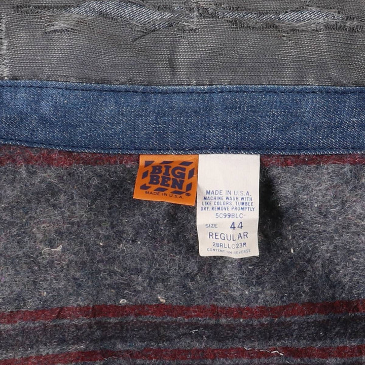 Vintage 70s-80'S Big Ben bat-dyed denim coverall, made in the USA, men's size L polyester blue type Vintage Second Hand