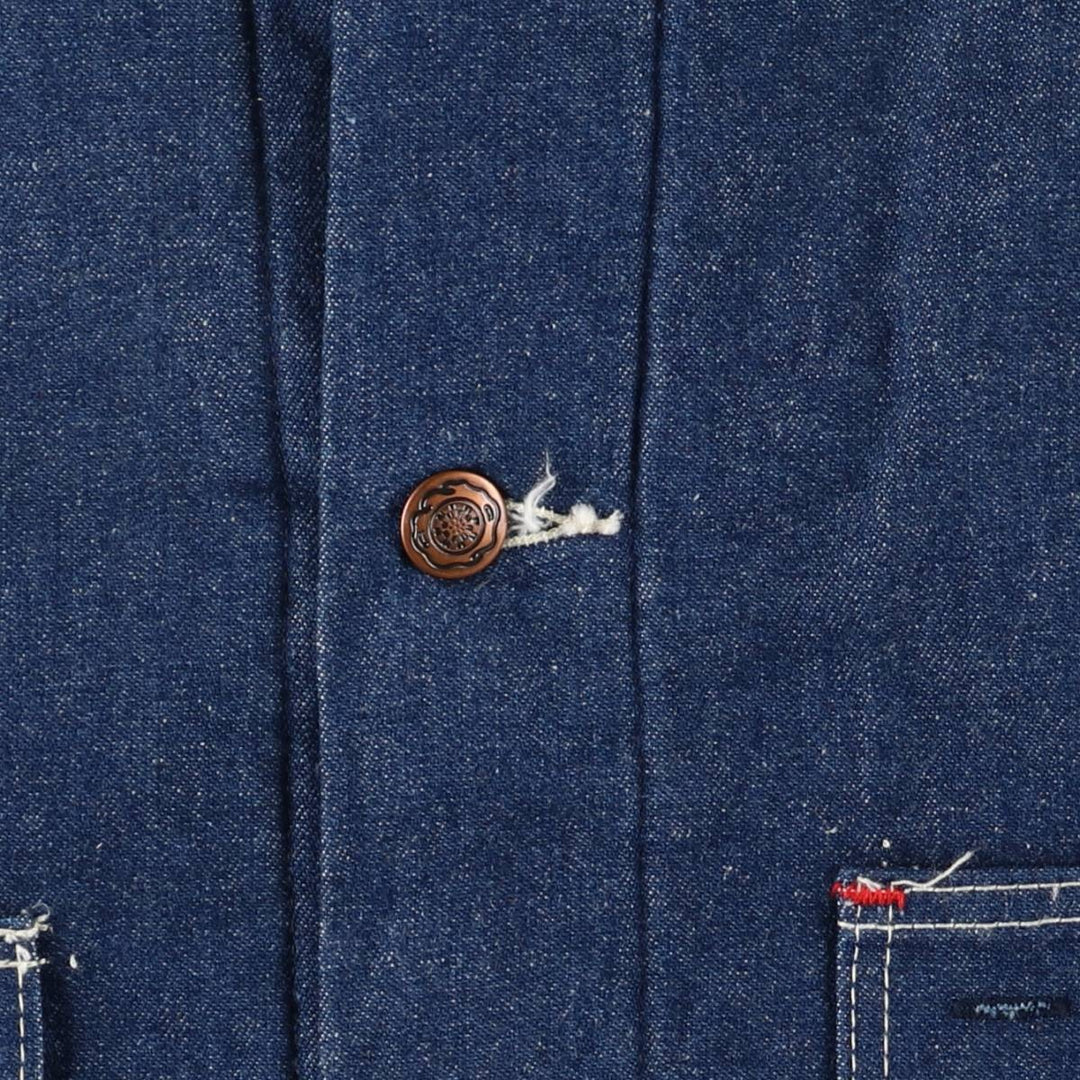 Vintage 70s-80'S Big Ben bat-dyed denim coverall, made in the USA, men's size L polyester blue type Vintage Second Hand