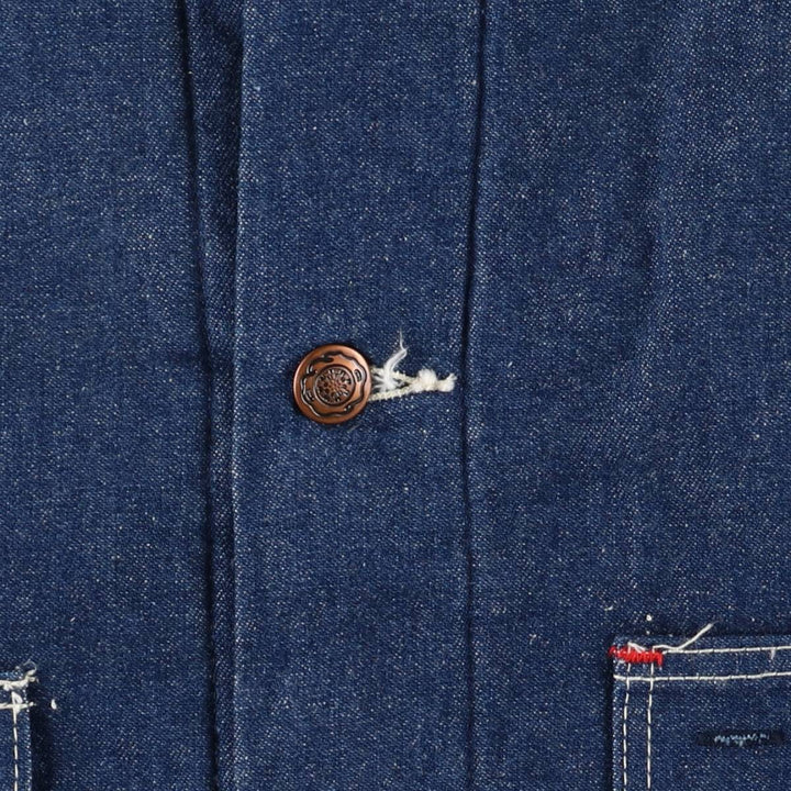 Vintage 70s-80'S Big Ben bat-dyed denim coverall, made in the USA, men's size L polyester blue type Vintage Second Hand