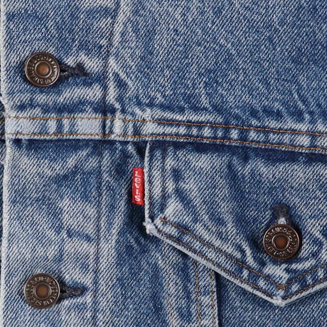 Vintage Levi's 70401-0816 denim jacket, made in the USA, size L. cotton blue type Vintage Second Hand