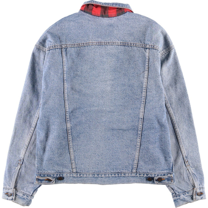 90'S Levi's 70417-4891 Denim Jacket, Made in USA, Men's Size L, Vintage cotton blue type Vintage Second Hand