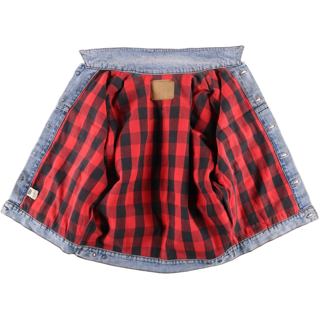 90'S Levi's 70417-4891 Denim Jacket, Made in USA, Men's Size L, Vintage cotton blue type Vintage Second Hand