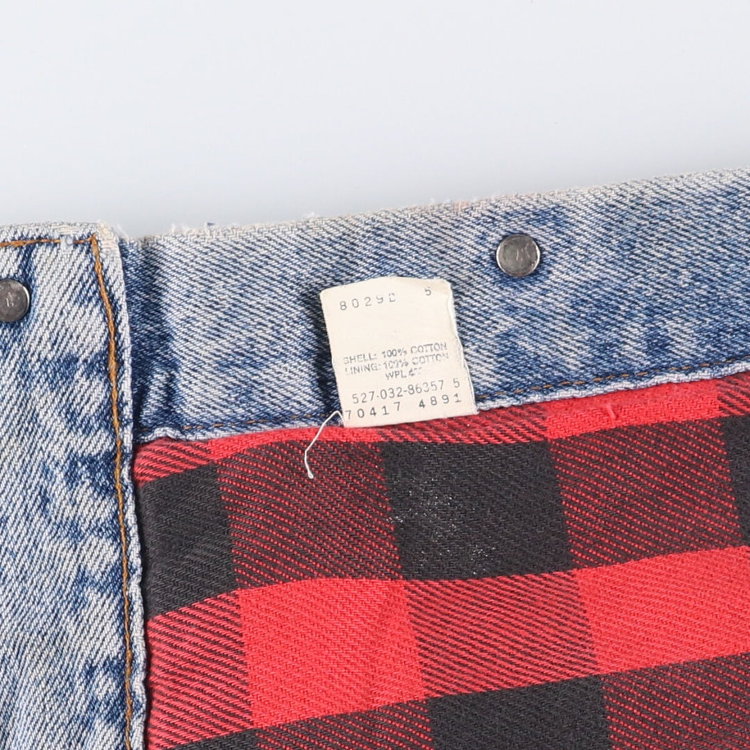 90'S Levi's 70417-4891 Denim Jacket, Made in USA, Men's Size L, Vintage cotton blue type Vintage Second Hand