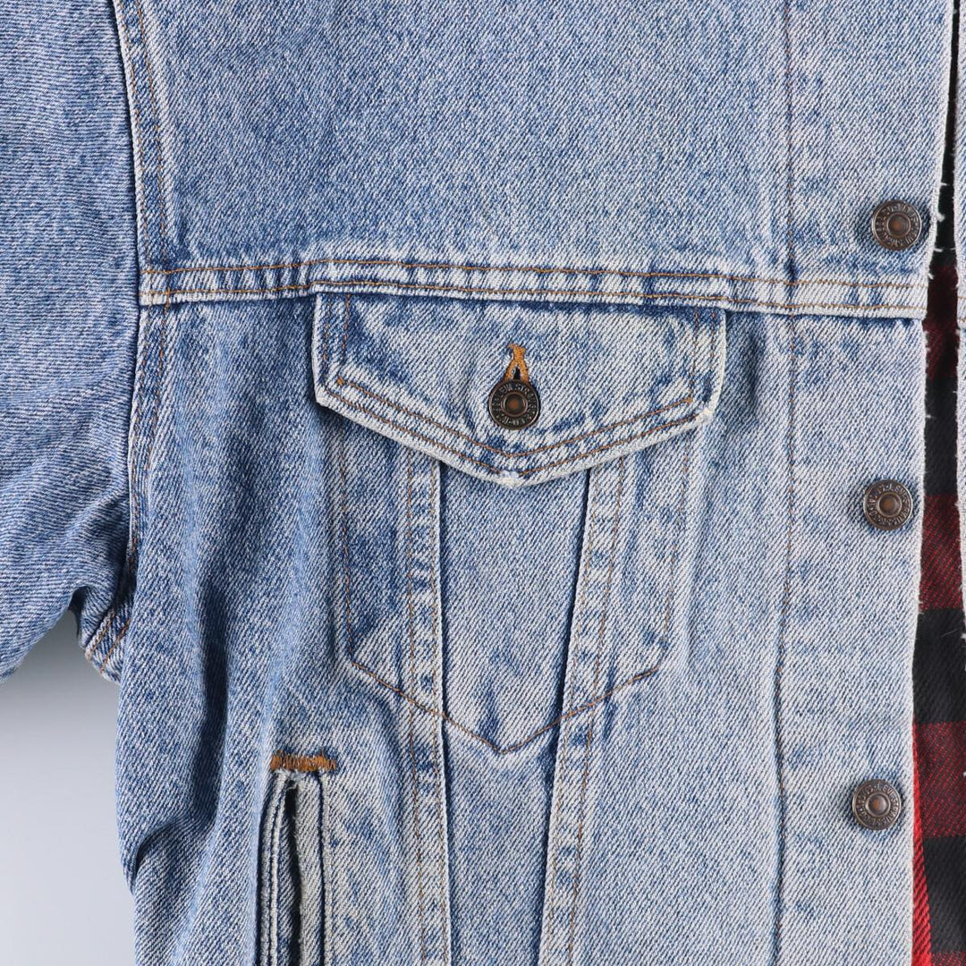 90'S Levi's 70417-4891 Denim Jacket, Made in USA, Men's Size L, Vintage cotton blue type Vintage Second Hand
