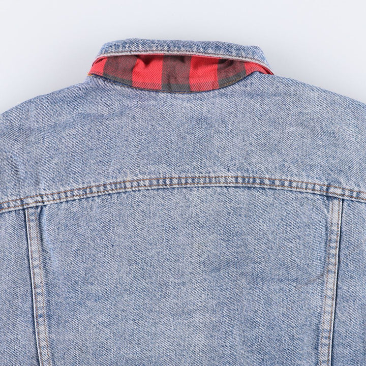 90'S Levi's 70417-4891 Denim Jacket, Made in USA, Men's Size L, Vintage cotton blue type Vintage Second Hand