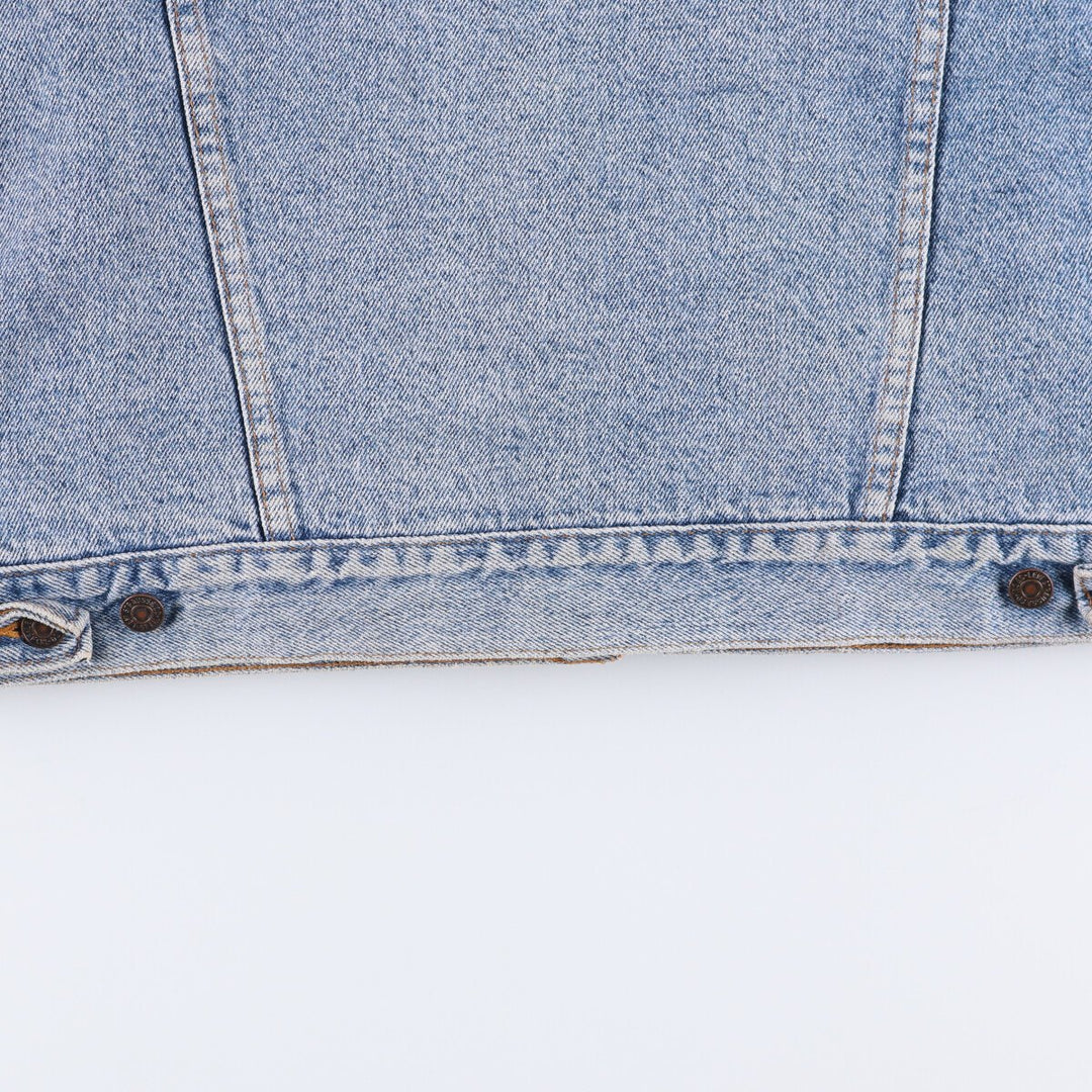 90'S Levi's 70417-4891 Denim Jacket, Made in USA, Men's Size L, Vintage cotton blue type Vintage Second Hand