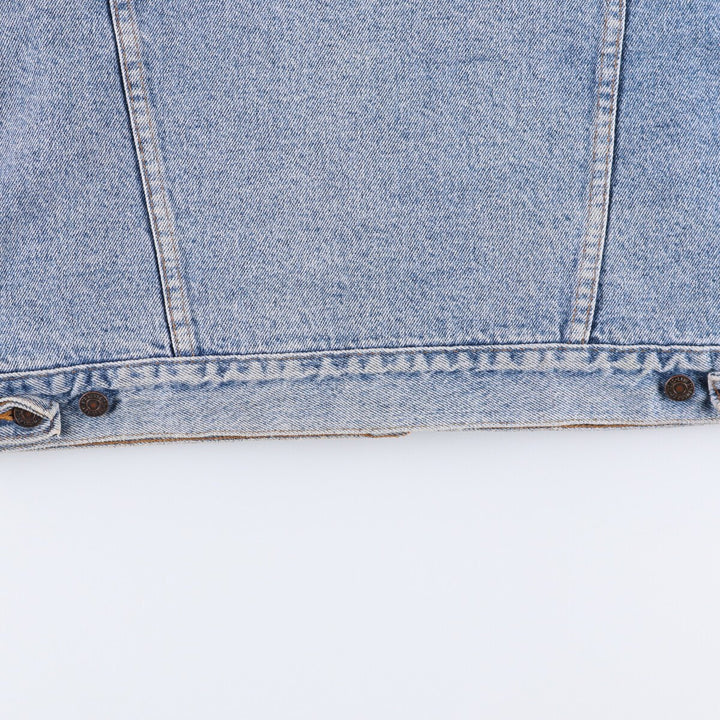 90'S Levi's 70417-4891 Denim Jacket, Made in USA, Men's Size L, Vintage cotton blue type Vintage Second Hand