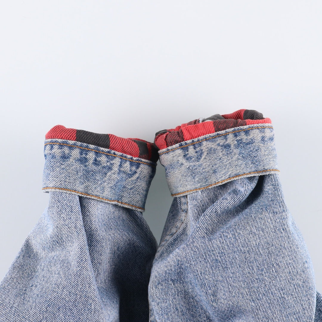 90'S Levi's 70417-4891 Denim Jacket, Made in USA, Men's Size L, Vintage cotton blue type Vintage Second Hand