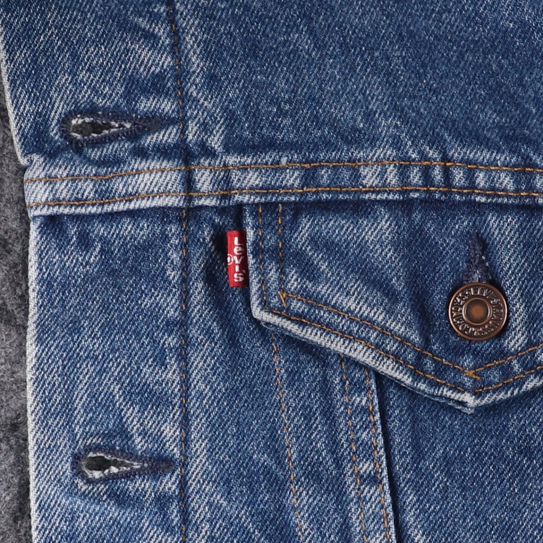 90'S Levi's 70506-0316 denim jacket, made in the USA, men's size M, vintage cotton blue type Vintage Second Hand