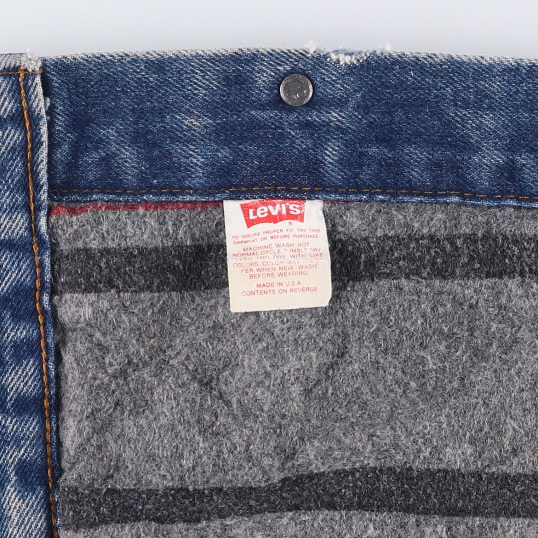 90'S Levi's 70506-0316 denim jacket, made in the USA, men's size M, vintage cotton blue type Vintage Second Hand