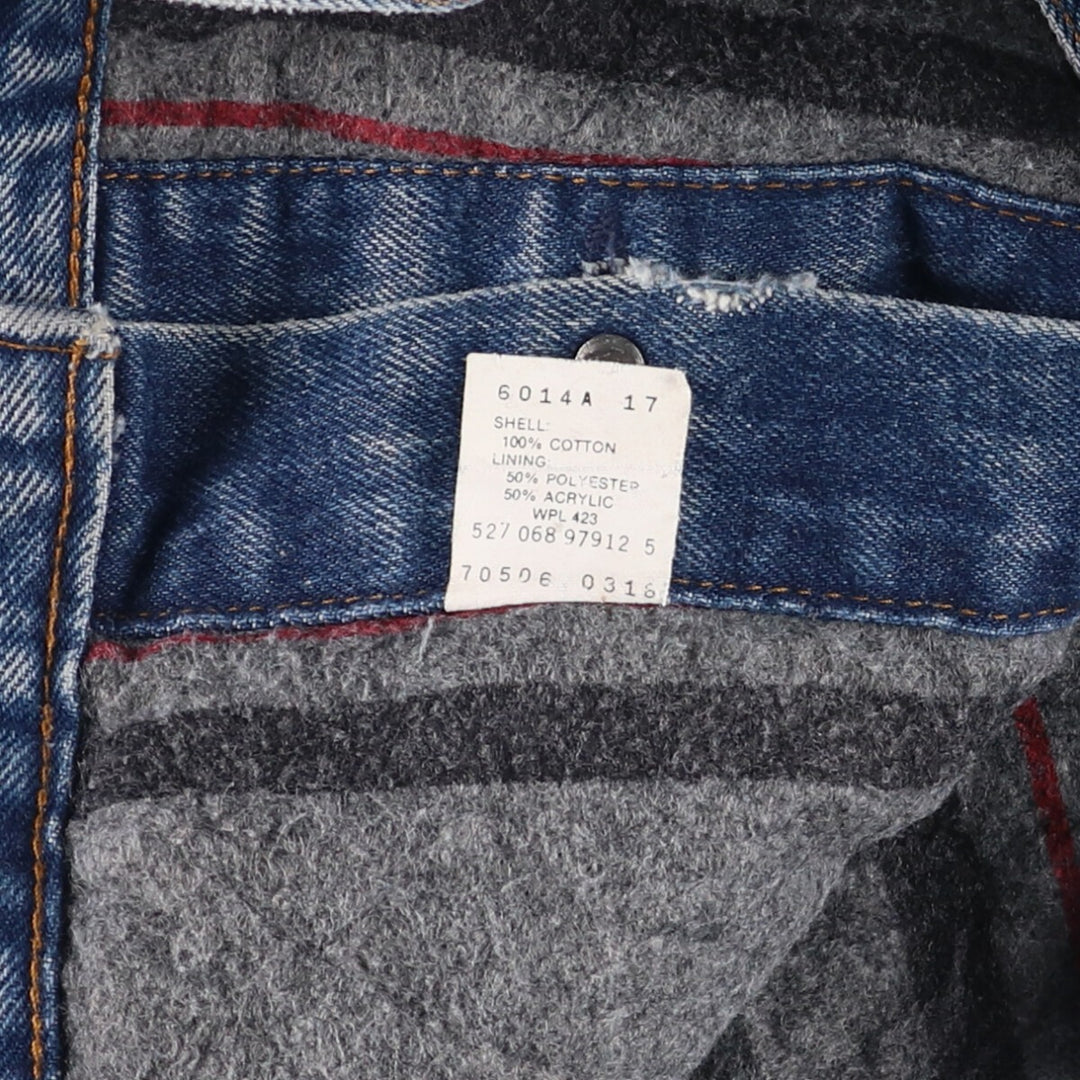 90'S Levi's 70506-0316 denim jacket, made in the USA, men's size M, vintage cotton blue type Vintage Second Hand