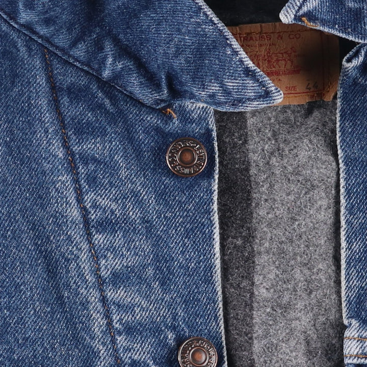 90'S Levi's 70506-0316 denim jacket, made in the USA, men's size M, vintage cotton blue type Vintage Second Hand