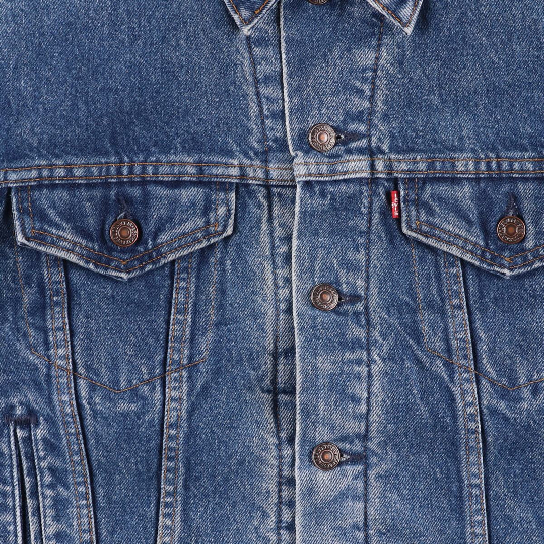 90'S Levi's 70506-0316 denim jacket, made in the USA, men's size M, vintage cotton blue type Vintage Second Hand