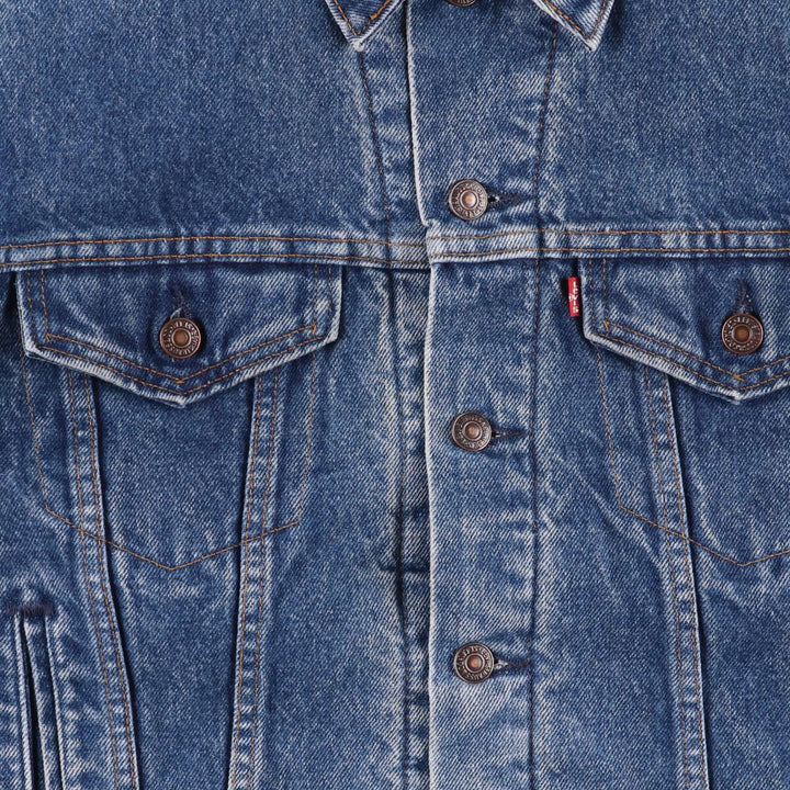 90'S Levi's 70506-0316 denim jacket, made in the USA, men's size M, vintage cotton blue type Vintage Second Hand