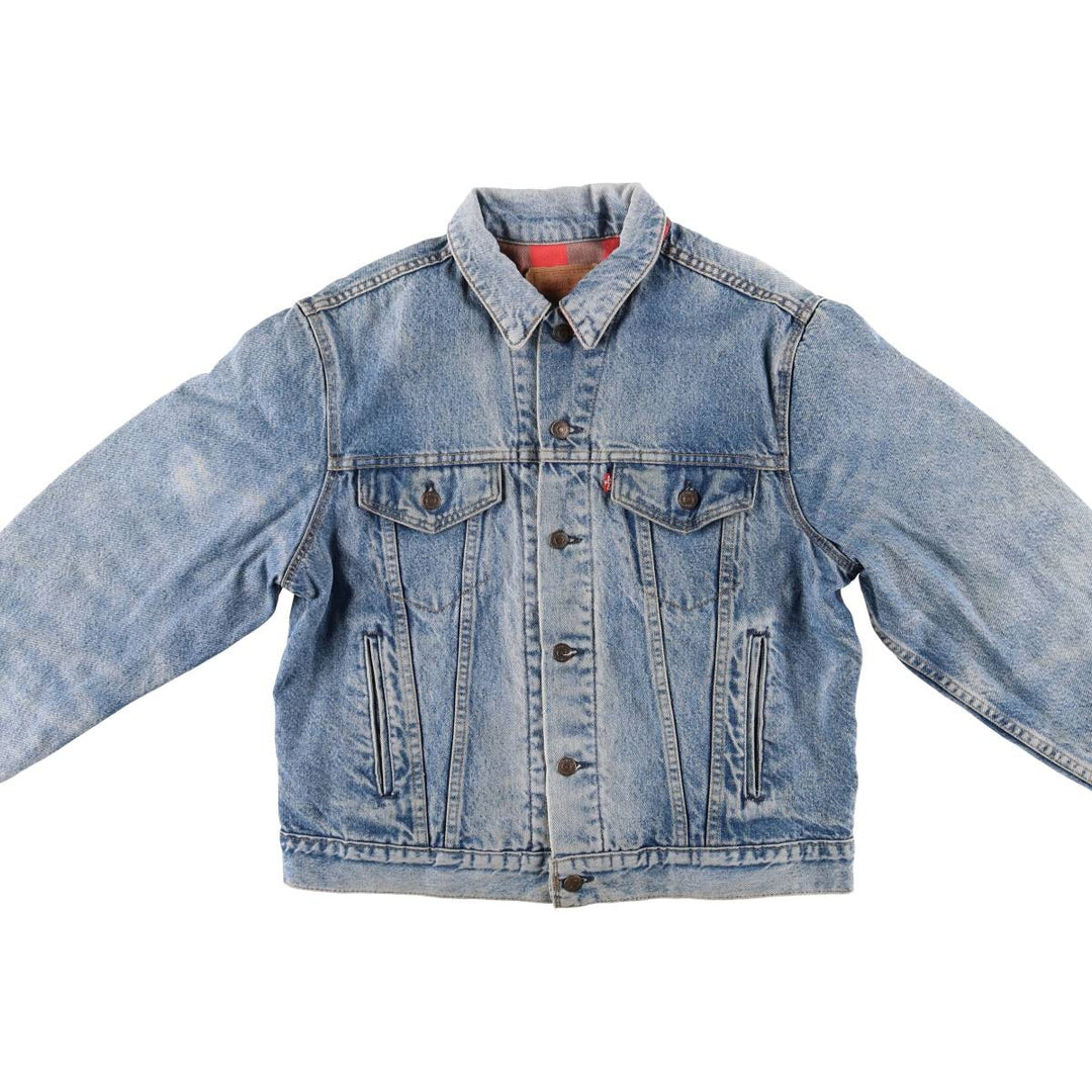 Vintage 1980'S Levi's 70411-0316 denim jacket, made in the USA, size L. cotton blue type Vintage Second Hand
