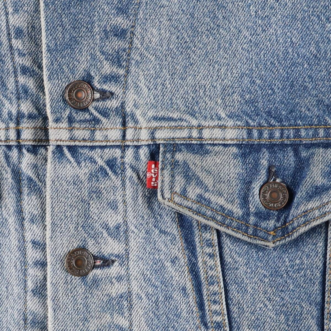 Vintage 1980'S Levi's 70411-0316 denim jacket, made in the USA, size L. cotton blue type Vintage Second Hand