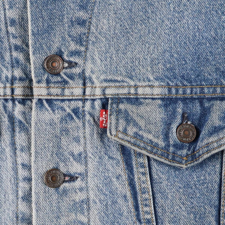 Vintage 1980'S Levi's 70411-0316 denim jacket, made in the USA, size L. cotton blue type Vintage Second Hand