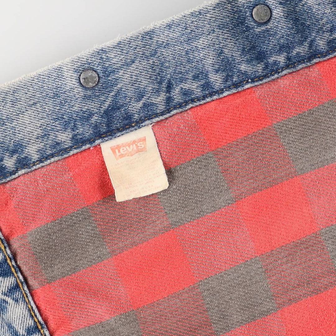 Vintage 1980'S Levi's 70411-0316 denim jacket, made in the USA, size L. cotton blue type Vintage Second Hand