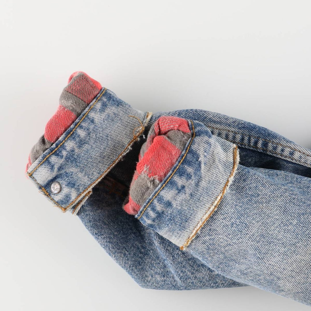 Vintage 1980'S Levi's 70411-0316 denim jacket, made in the USA, size L. cotton blue type Vintage Second Hand