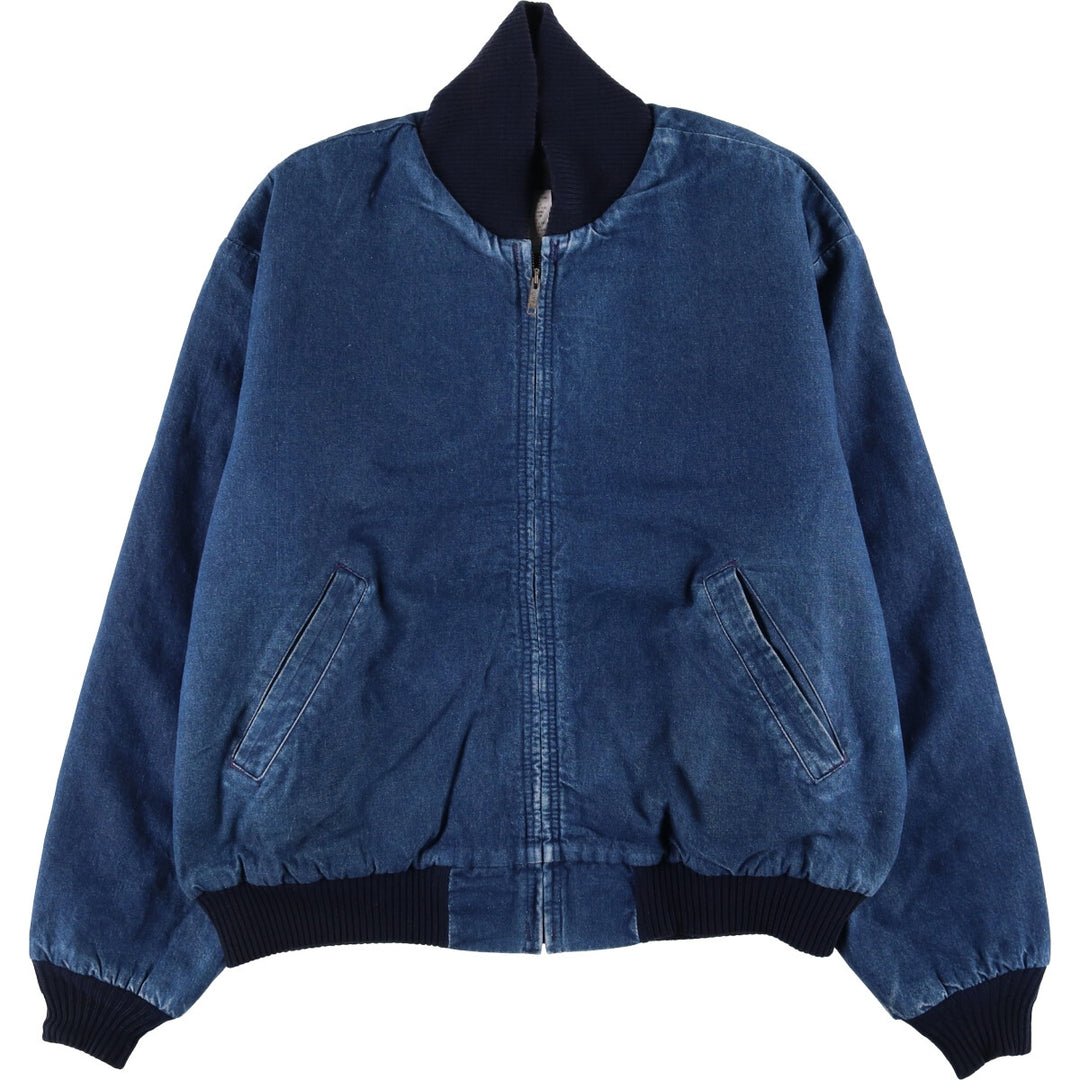 Vintage 70s-80'S Osh Kosh B'GOSH padded denim jacket, made in the USA, size XL, men's cotton blue type Vintage Second Hand