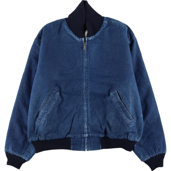 Vintage 70s-80'S Osh Kosh B'GOSH padded denim jacket, made in the USA, size XL, men's cotton blue type Vintage Second Hand