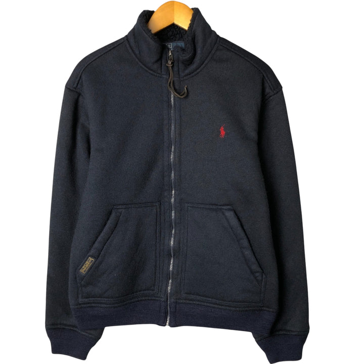Ralph Lauren POLO by Ralph Lauren fleece jacket, men's size M acrylic navy blue type Vintage Second Hand