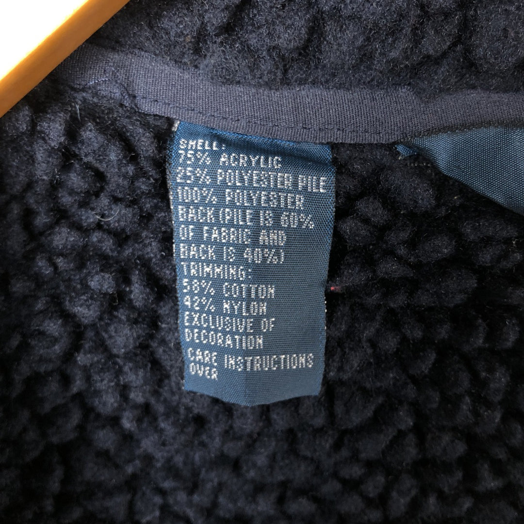 Ralph Lauren POLO by Ralph Lauren fleece jacket, men's size M acrylic navy blue type Vintage Second Hand