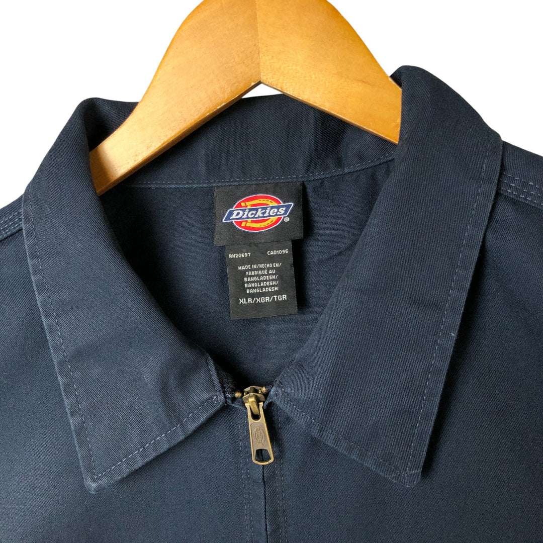 Dickies Work Jacket Men's XL polyester navy blue type Vintage Second Hand