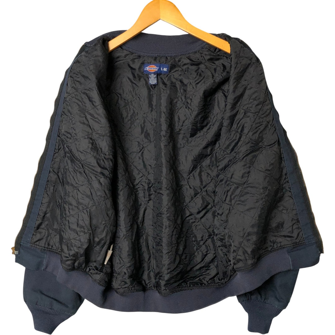 Dickies Work Blouson, Men's Size L polyester navy blue type Vintage Second Hand
