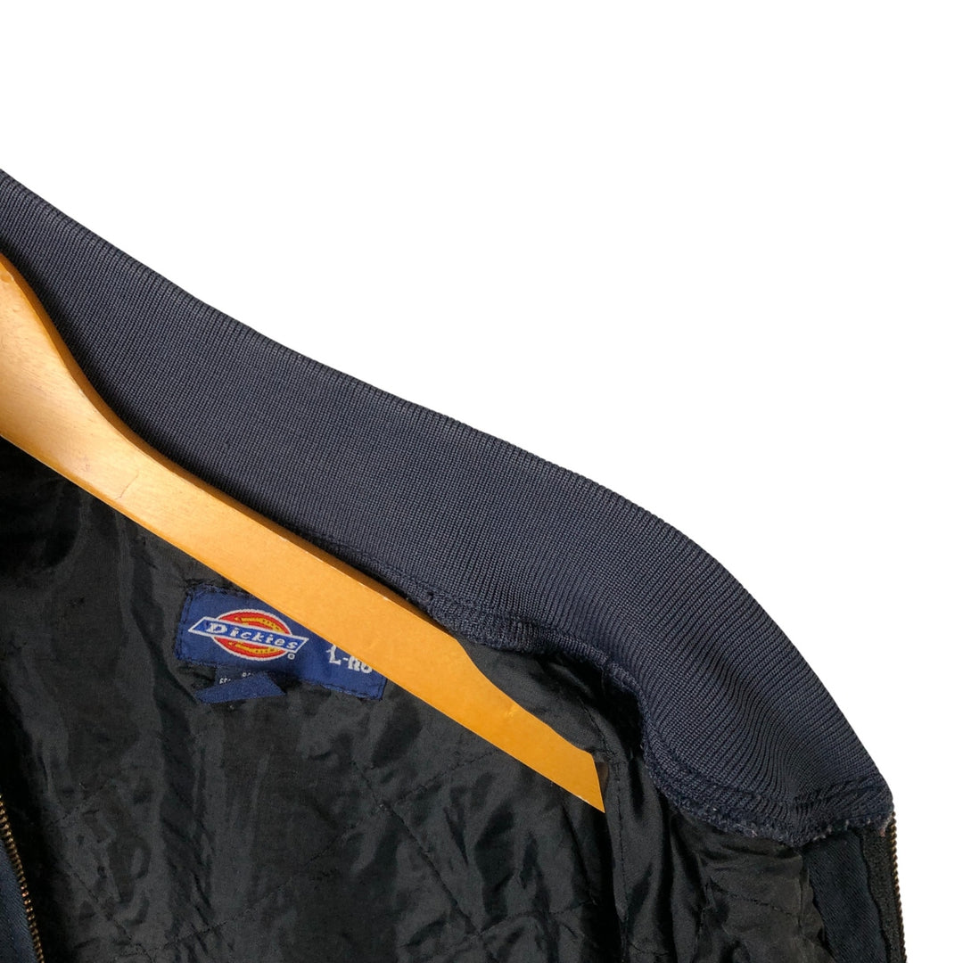 Dickies Work Blouson, Men's Size L polyester navy blue type Vintage Second Hand