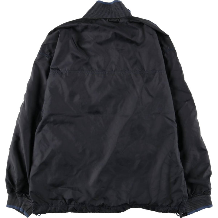 2000'S Adidas warm-up pullover, men's size M polyester Charcoal Vintage Second Hand