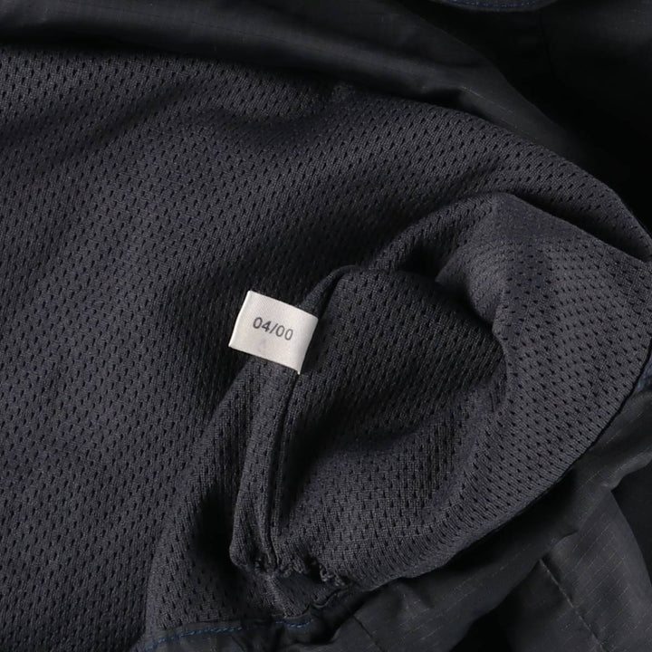 2000'S Adidas warm-up pullover, men's size M polyester Charcoal Vintage Second Hand