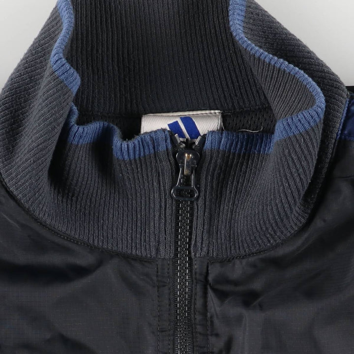 2000'S Adidas warm-up pullover, men's size M polyester Charcoal Vintage Second Hand