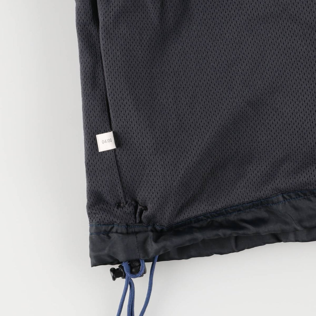 2000'S Adidas warm-up pullover, men's size M polyester Charcoal Vintage Second Hand