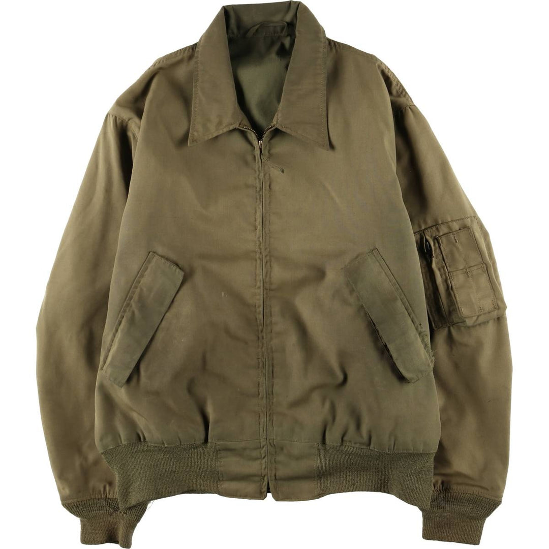 Vintage 1980'S Military Tanker Jacket, Men's XL unclear Khaki type Vintage Second Hand