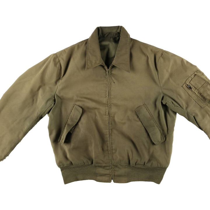 Vintage 1980'S Military Tanker Jacket, Men's XL unclear Khaki type Vintage Second Hand