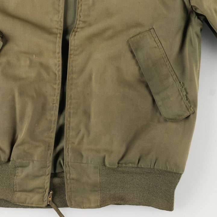 Vintage 1980'S Military Tanker Jacket, Men's XL unclear Khaki type Vintage Second Hand