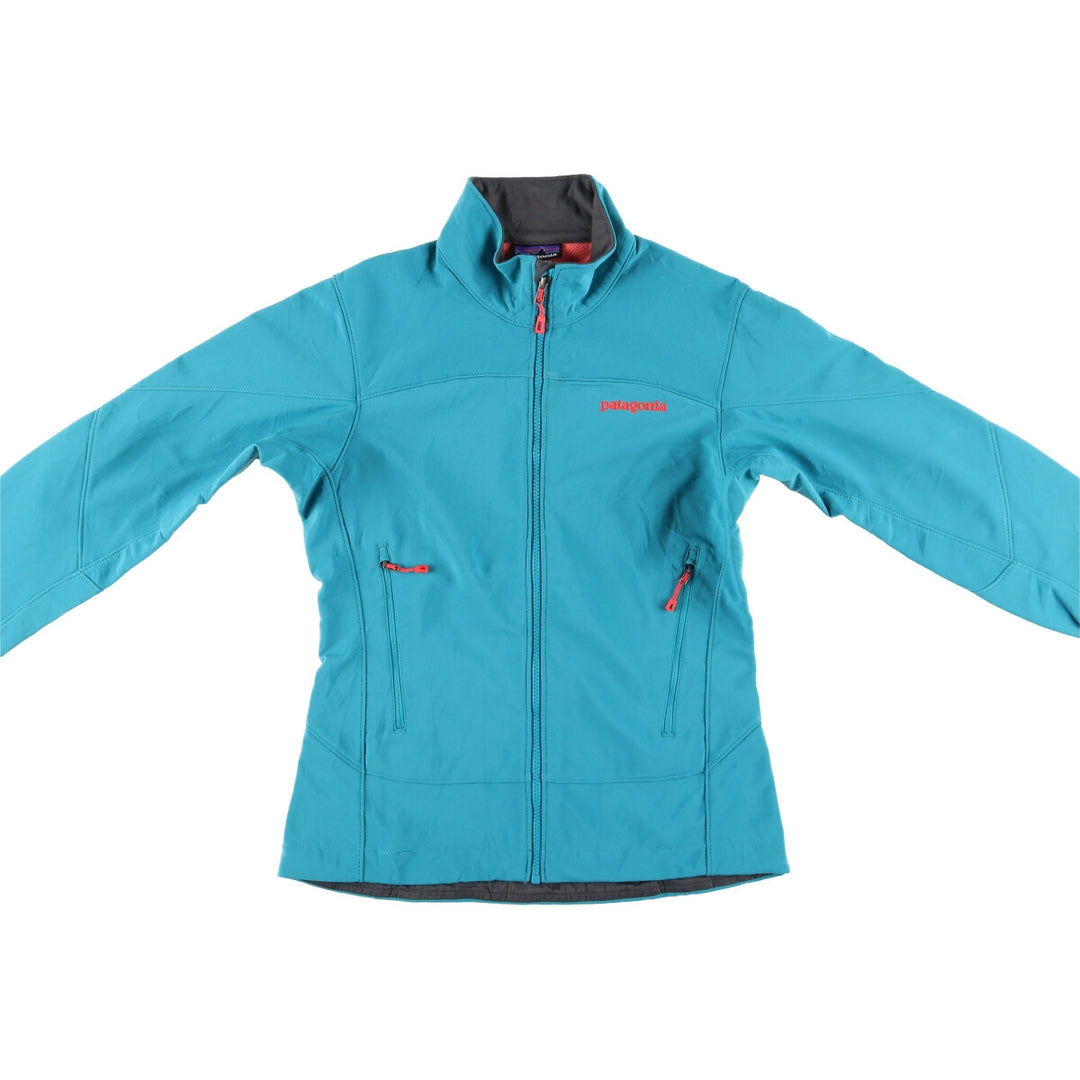Patagonia 83395SP14 Softshell Jacket, Women's, Size S polyester turquoise blue Vintage Second Hand