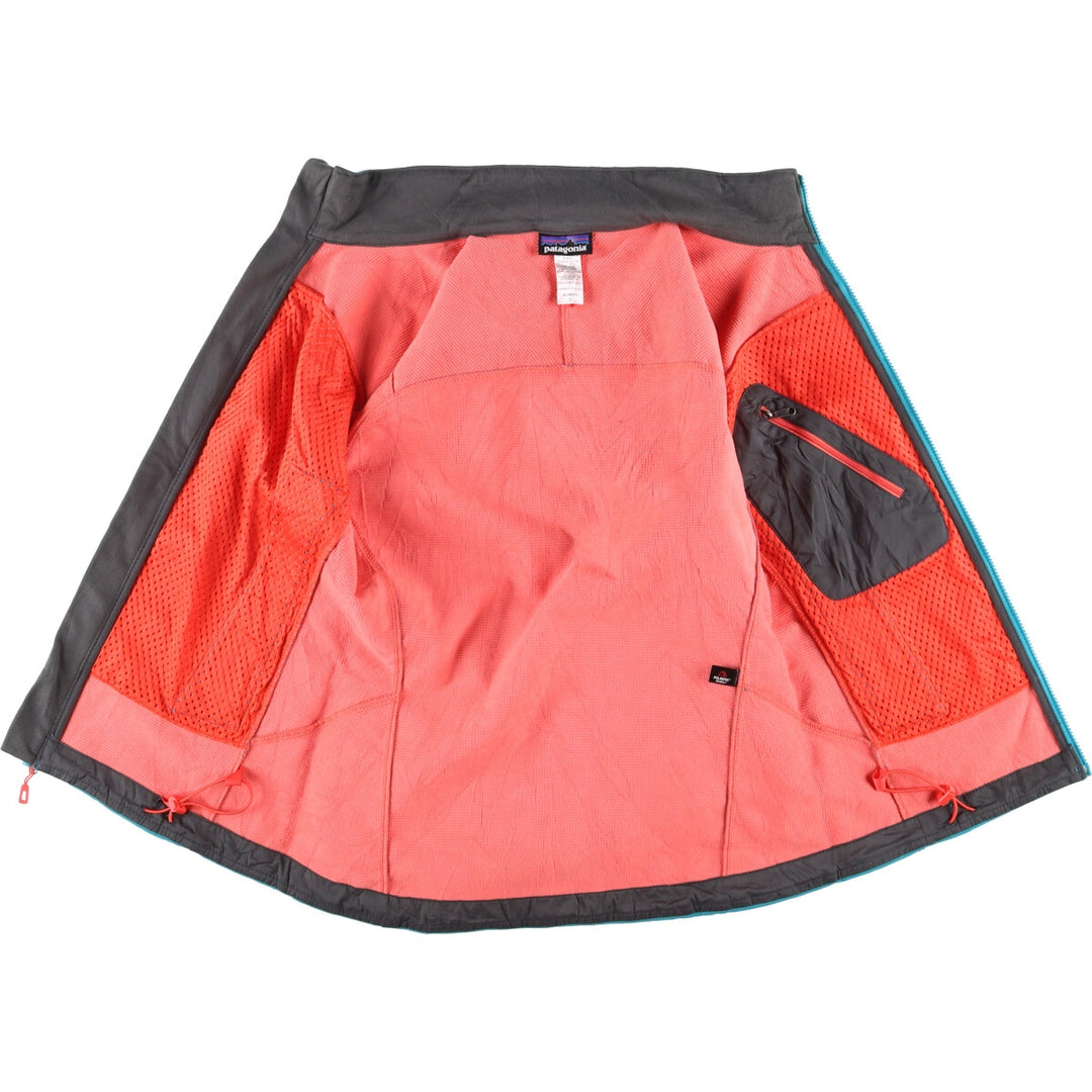 Patagonia 83395SP14 Softshell Jacket, Women's, Size S polyester turquoise blue Vintage Second Hand